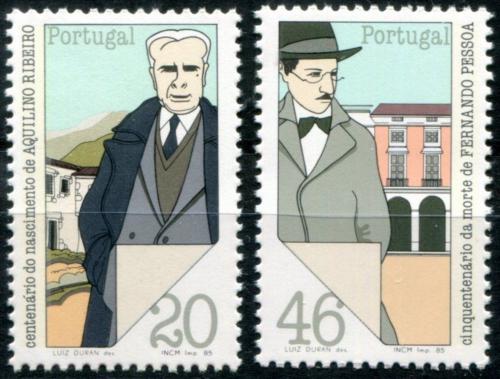 Poštovní známky Portugalsko 1985 Spisovatelé Mi# 1666-67