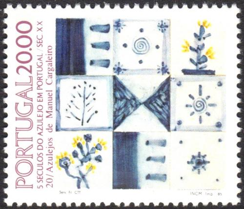 Poštovní známka Portugalsko 1985 Ozdobná kachle, azulej Mi# 1675