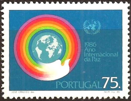 Poštovní známka Portugalsko 1986 Mezinárodní rok míru Mi# 1679