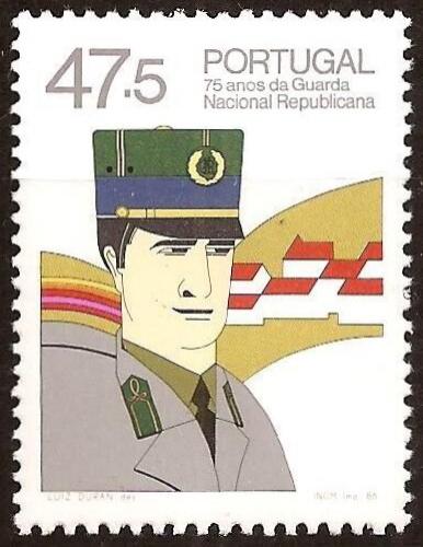 Poštovní známka Portugalsko 1986 Národní garda, 75. výroèí Mi# 1702