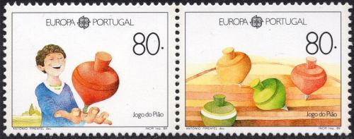 Poštovní známky Portugalsko 1989 Evropa CEPT, dìtské hry Mi# 1785-86 Kat 9€