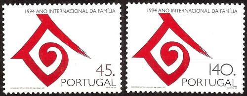 Poštovní známky Portugalsko 1994 Mezinárodní rok rodiny Mi# 2012-13