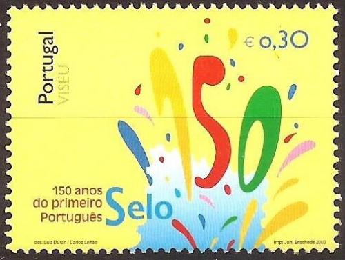 Poštovní známka Portugalsko 2003 První portugalské známky, 150. výroèí Mi# 2685