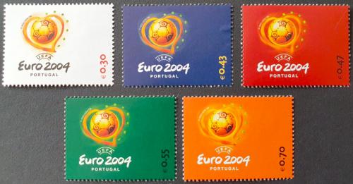 Poštovní známky Portugalsko 2003 ME ve fotbale Mi# 2686-90
