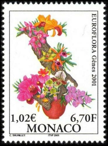 Poštovní známka Monako 2001 Kvìtiny Mi# 2549
