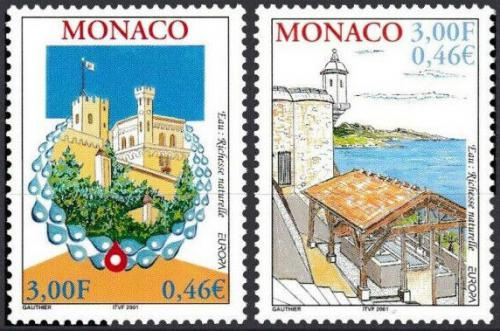 Poštovní známky Monako 2001 Evropa CEPT, voda Mi# 2550-51