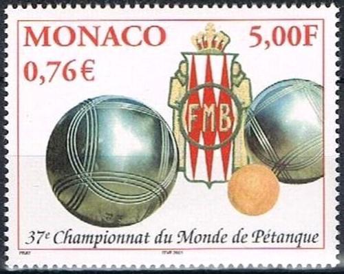 Poštovní známka Monako 2001 MS v petanque Mi# 2558