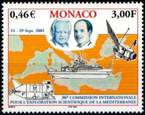 Poštovní známka Monako 2001 Prùzkum Støedozemního moøe Mi# 2569