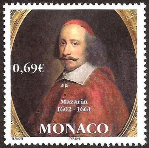 Poštovní známka Monako 2002 Kardinál Jules Mazarin Mi# 2592