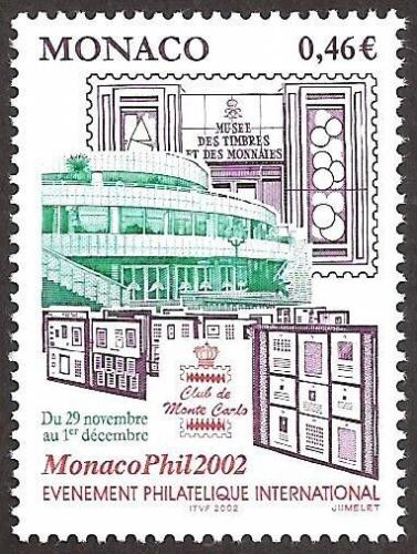 Poštovní známka Monako 2002 Mezinárodní výstava MONACOPHIL ’02 Mi# 2603