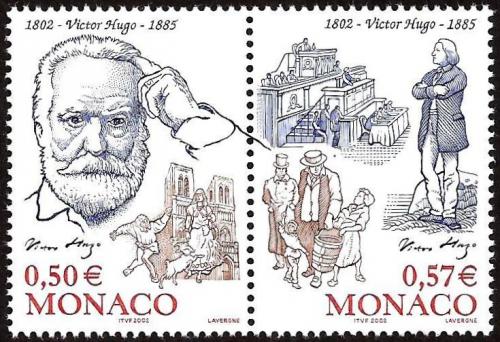 Poštovní známky Monako 2002 Victor Hugo Mi# 2613-14