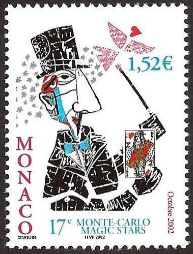 Poštovní známka Monako 2002 Mezinárodní kouzelnický festival Monte Carlo Mi# 2620