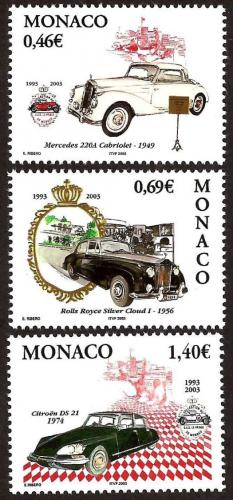 Poštovní známky Monako 2002 Automobily knížete Mi# 2621-23