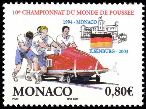 Poštovní známka Monako 2003 MS v jízdì na bobech Mi# 2638
