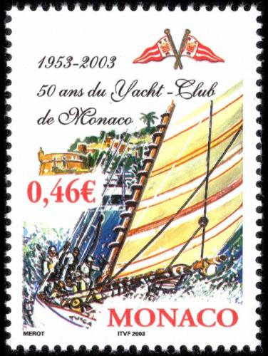 Poštovní známka Monako 2003 Jachtingový klub, 50. výroèí Mi# 2639