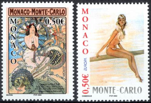 Poštovní známky Monako 2003 Evropa CEPT, plakáty Mi# 2647-48