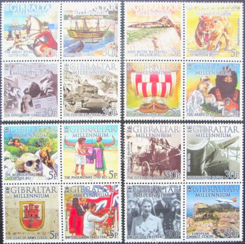 Poštovní známky Gibraltar 2000 Historie Gibraltaru Mi# 914-29 Kat 14€