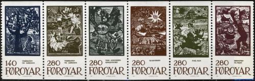Poštovní známky Faerské ostrovy 1984 Pohádky Mi# 106-11 Kat 30€