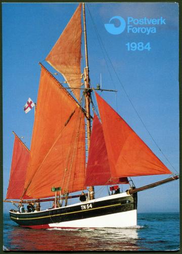 Roèníkové album Faerské ostrovy 1984 Mi# 93-111 Kat 46€