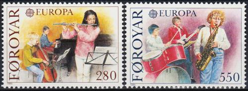 Potovn znmky Faersk ostrovy 1985 Evropa CEPT, rok hudby Mi# 116-17 - zvtit obrzek