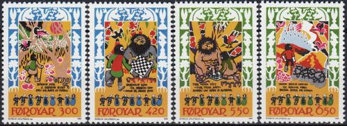 Poštovní známky Faerské ostrovy 1986 Balada Skrimsla Mi# 130-33 Kat 7€