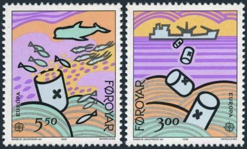 Poštovní známky Faerské ostrovy 1986 Evropa CEPT, ochrana pøírody Mi# 134-35