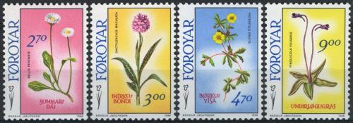 Poštovní známky Faerské ostrovy 1988 Kvìtiny Mi# 162-65 Kat 9€