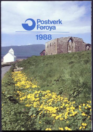 Roèníkové album Faerské ostrovy 1988 Mi# 162-78 Kat 31€