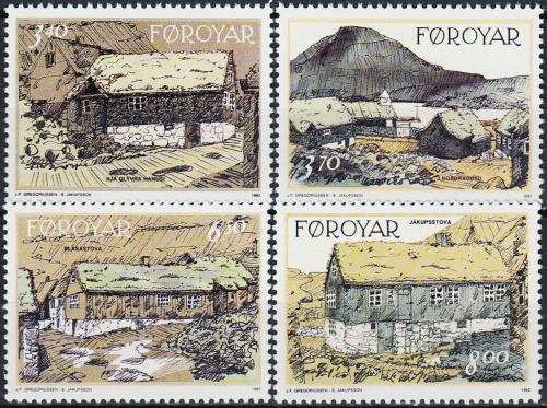 Potovn znmky Faersk ostrovy 1992 Star domy v Nordrag&#248;ta Mi# 239-42 Kat 6 - zvtit obrzek