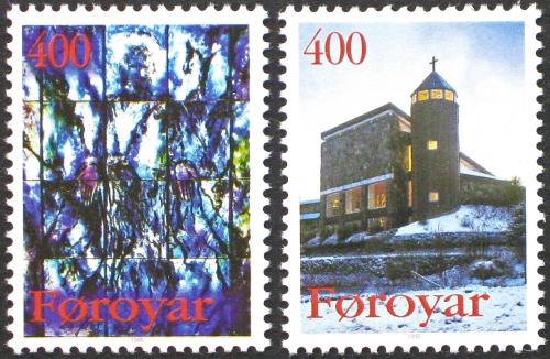 Potovn znmky Faersk ostrovy 1995 Kostel Marie Mi# 289-90 - zvtit obrzek