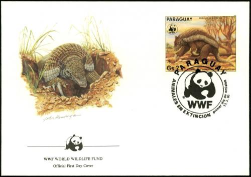 FDC Paraguay 1985 Psovec velk, WWF 023 Mi# 3854