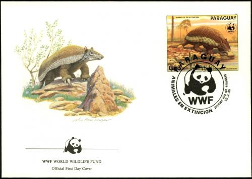 FDC Paraguay 1985 Psovec velk, WWF 023 Mi# 3855