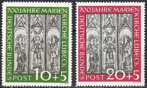 Poštovní známky Nìmecko 1951 Marienkirche Mi# 139-40 Kat 200€