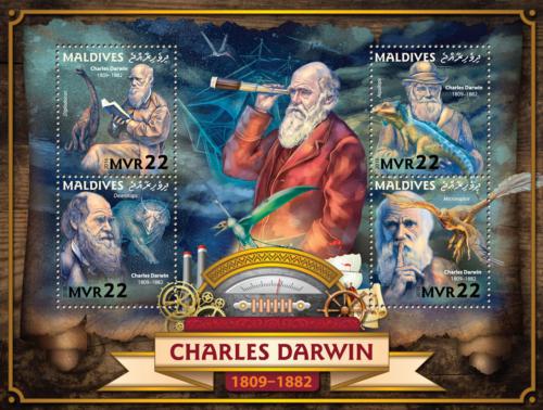 Potovn znmky Maledivy 2016 Charles Darwin Mi# 6544-47 Kat 11