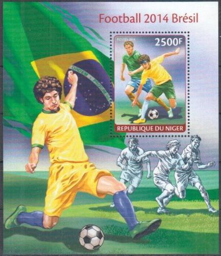 Poštovní známka Niger 2014 MS ve fotbale Mi# Block 288 Kat 10€