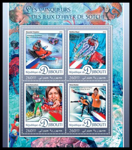 Poštovní známky Džibutsko 2016 ZOH Soèi Mi# 1204-07 Kat 10€
