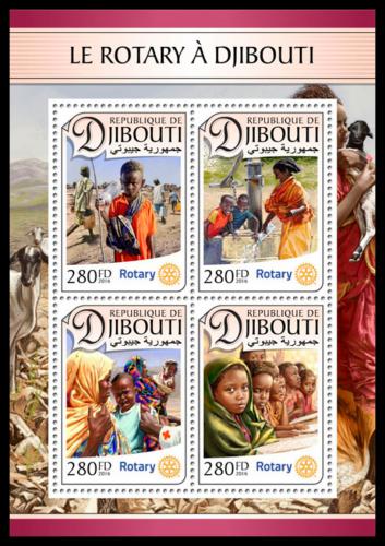 Potovn znmky Dibutsko 2016 Rotary International Mi# 1398-1401 Kat 11 - zvtit obrzek