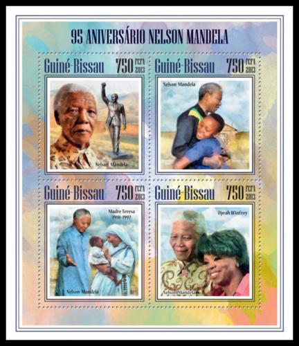 Poštovní známky Guinea-Bissau 2013 Nelson Mandela Mi# 6961-64 Kat 12€