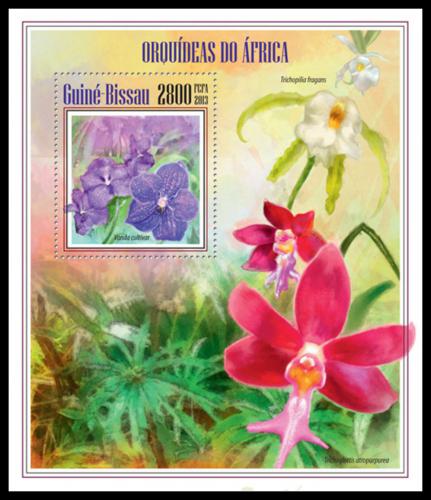 Potovn znmka Guinea-Bissau 2013 Africk orchideje Mi# Block 1222 Kat 9 - zvtit obrzek