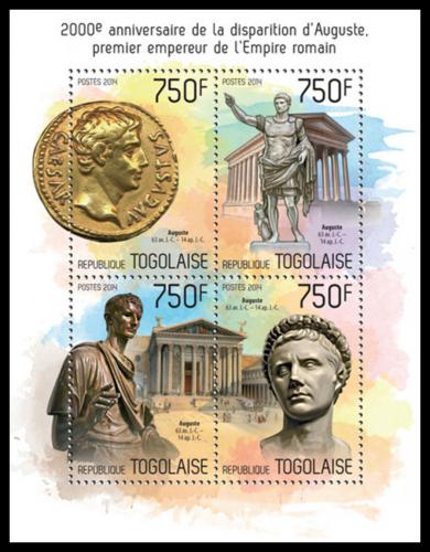 Potovn znmky Togo 2014 Julius Caesar Mi# 5717-20 Kat 12 - zvtit obrzek
