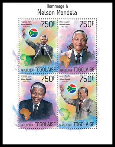 Poštovní známky Togo 2014 Nelson Mandela Mi# 5772-75 Kat 12€