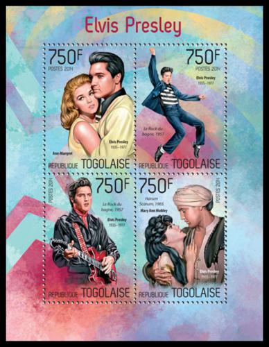 Potovn znmky Togo 2014 Elvis Presley Mi# 5782-85 Kat 12 - zvtit obrzek