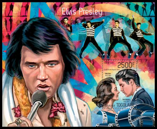 Potovn znmka Togo 2014 Elvis Presley Mi# Block 978 Kat 10