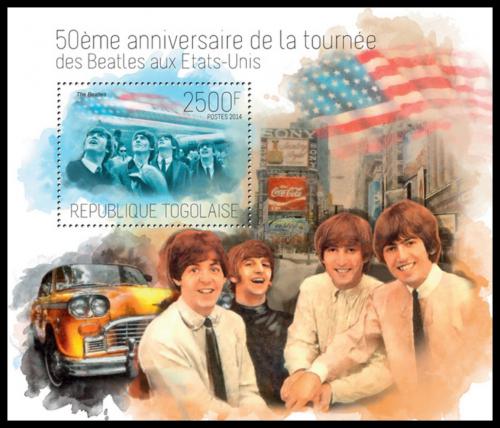 Poštovní známka Togo 2014 Beatles Mi# Block 941 Kat 10€