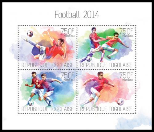 Poštovní známky Togo 2014 MS ve fotbale Mi# 5625-28 Kat 12€