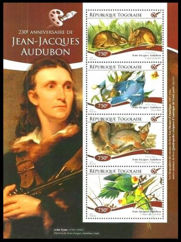Poštovní známky Togo 2015 Fauna, Audubon Mi# 6559-62 Kat 12€