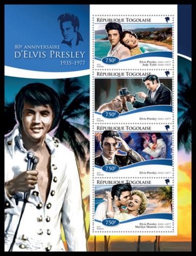 Potovn znmky Togo 2015 Elvis Presley Mi# 6589-92 Kat 12 - zvtit obrzek