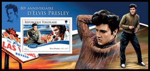 Potovn znmka Togo 2015 Elvis Presley Mi# Block 1136 Kat 10