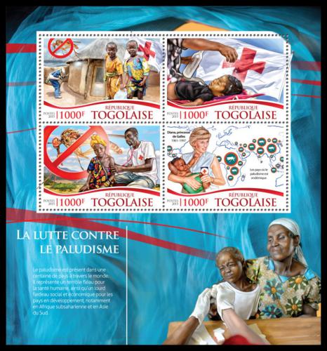 Potovn znmky Togo 2015 Boj proti malrii Mi# 6844-47 Kat 16 - zvtit obrzek