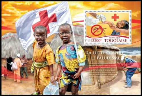 Potovn znmka Togo 2015 Boj proti malrii Mi# Block 1185 Kat 13